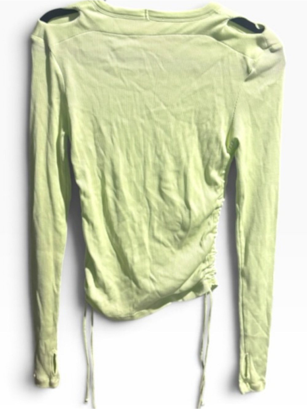 Helmut Lang Base Double Ribbed Ruched Top - Picture 6 of 13